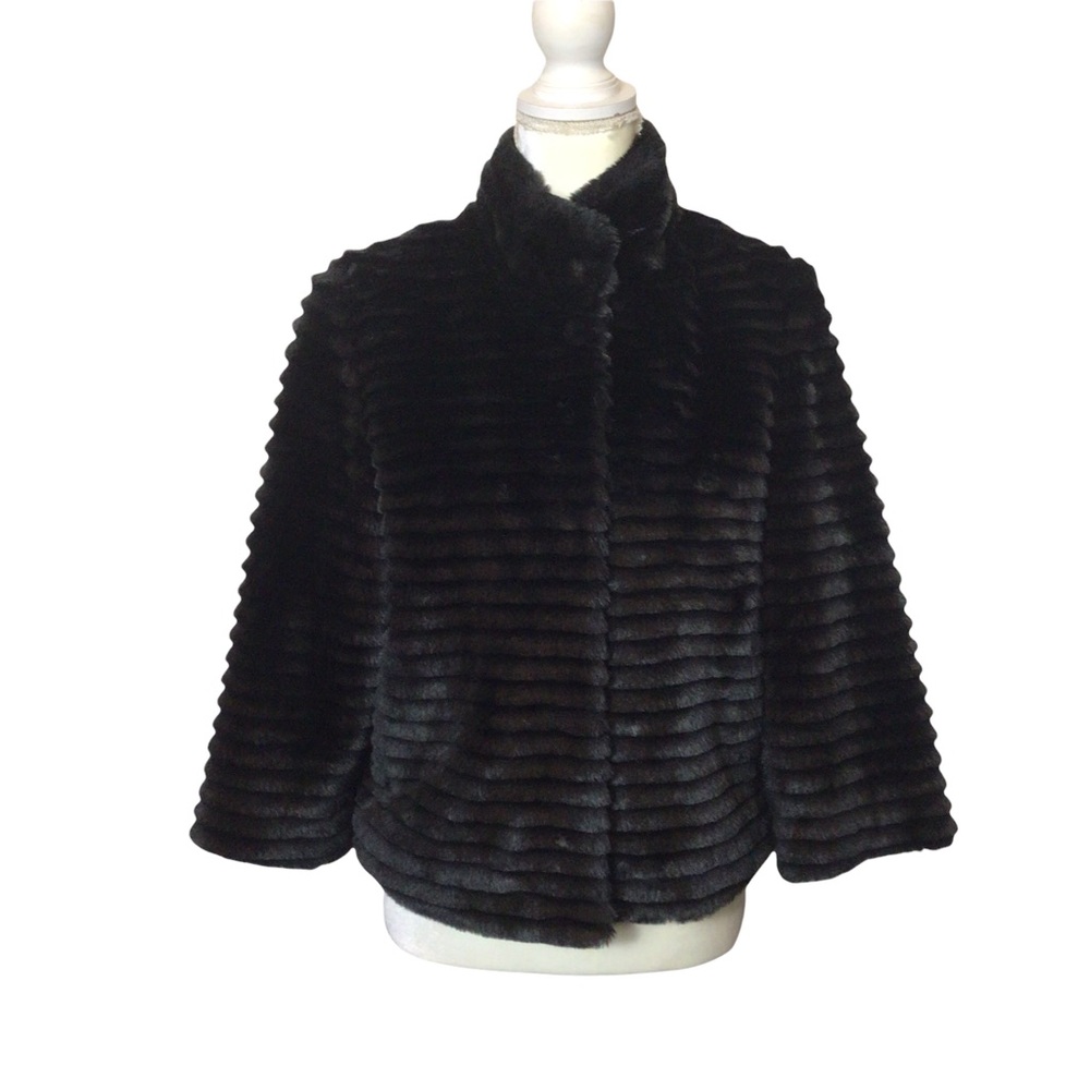 Express Faux Fur Cropped Jacket Size Medium